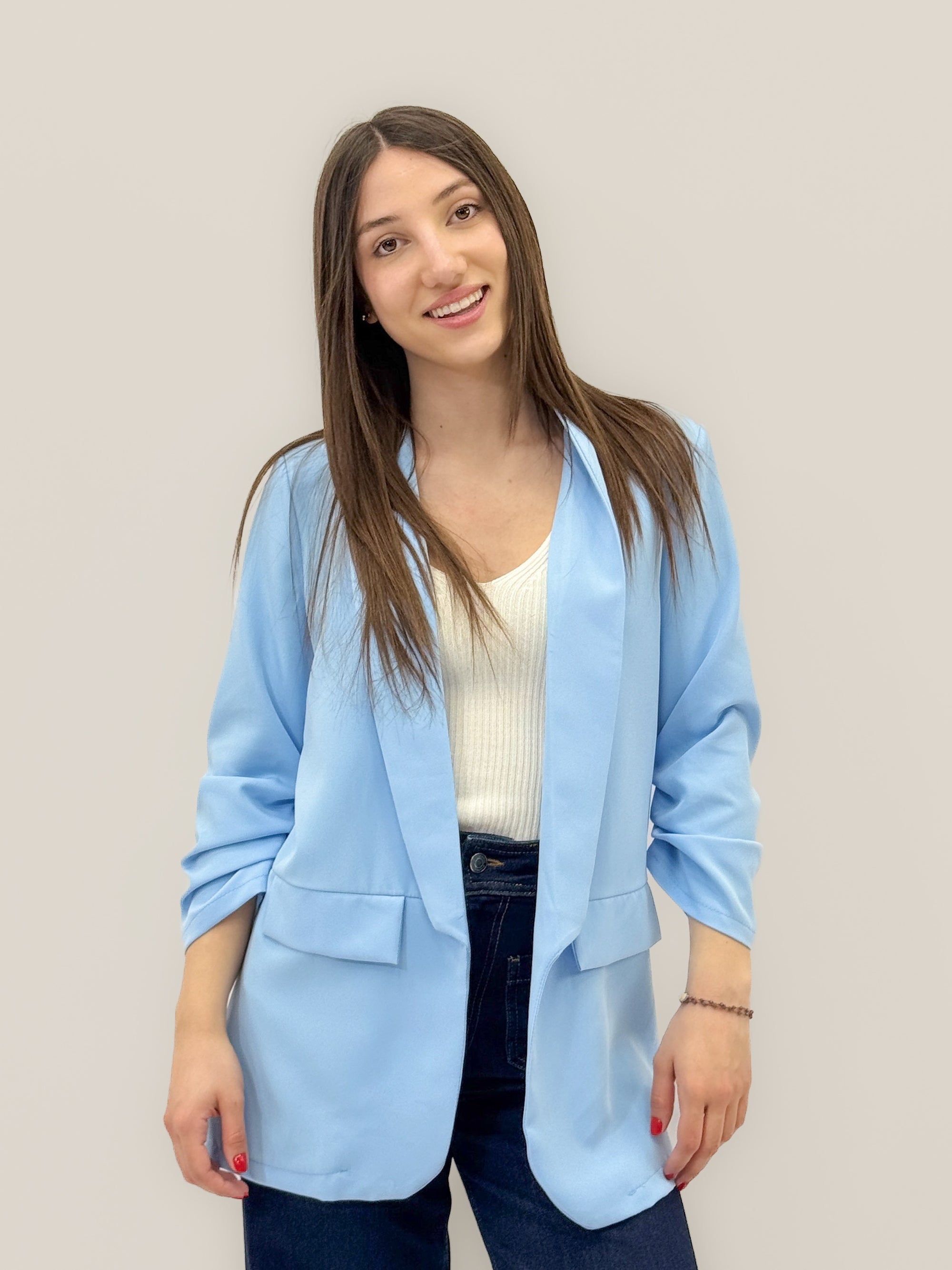 Blazer Elegante – Giacca Lunga Modello Morbido