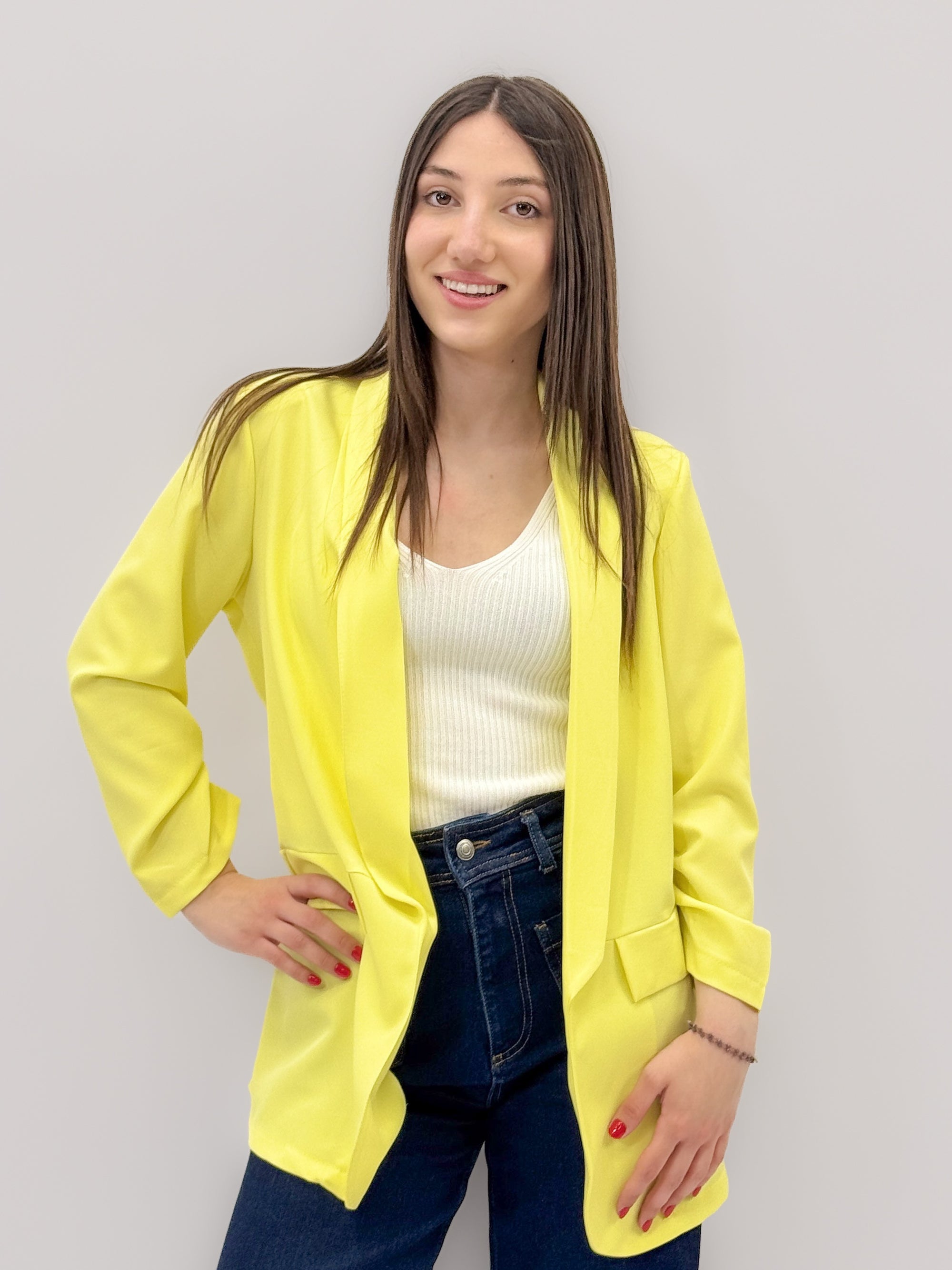 Blazer Elegante – Giacca Lunga Modello Morbido