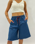 Pantaloncini leggeri in denim