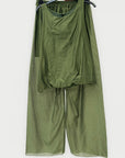 Completo con Top Smanicato e Pantalone Morbido