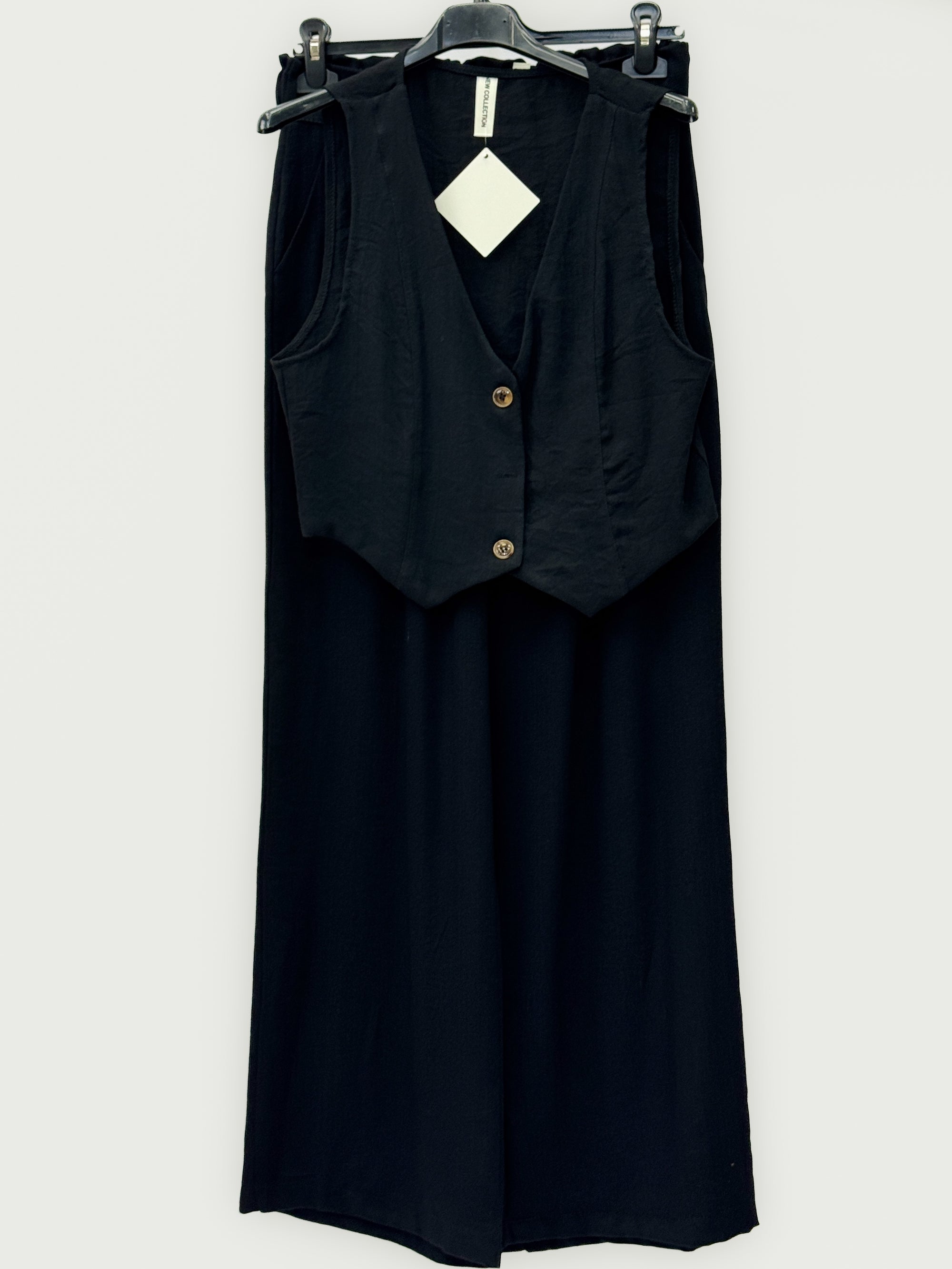 Completo con Gilet e Pantalone Palazzo