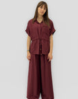 Completo Camicia con Coulisse e Pantalone Palazzo