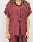 Completo Camicia con Coulisse e Pantalone Palazzo