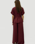 Completo Camicia con Coulisse e Pantalone Palazzo