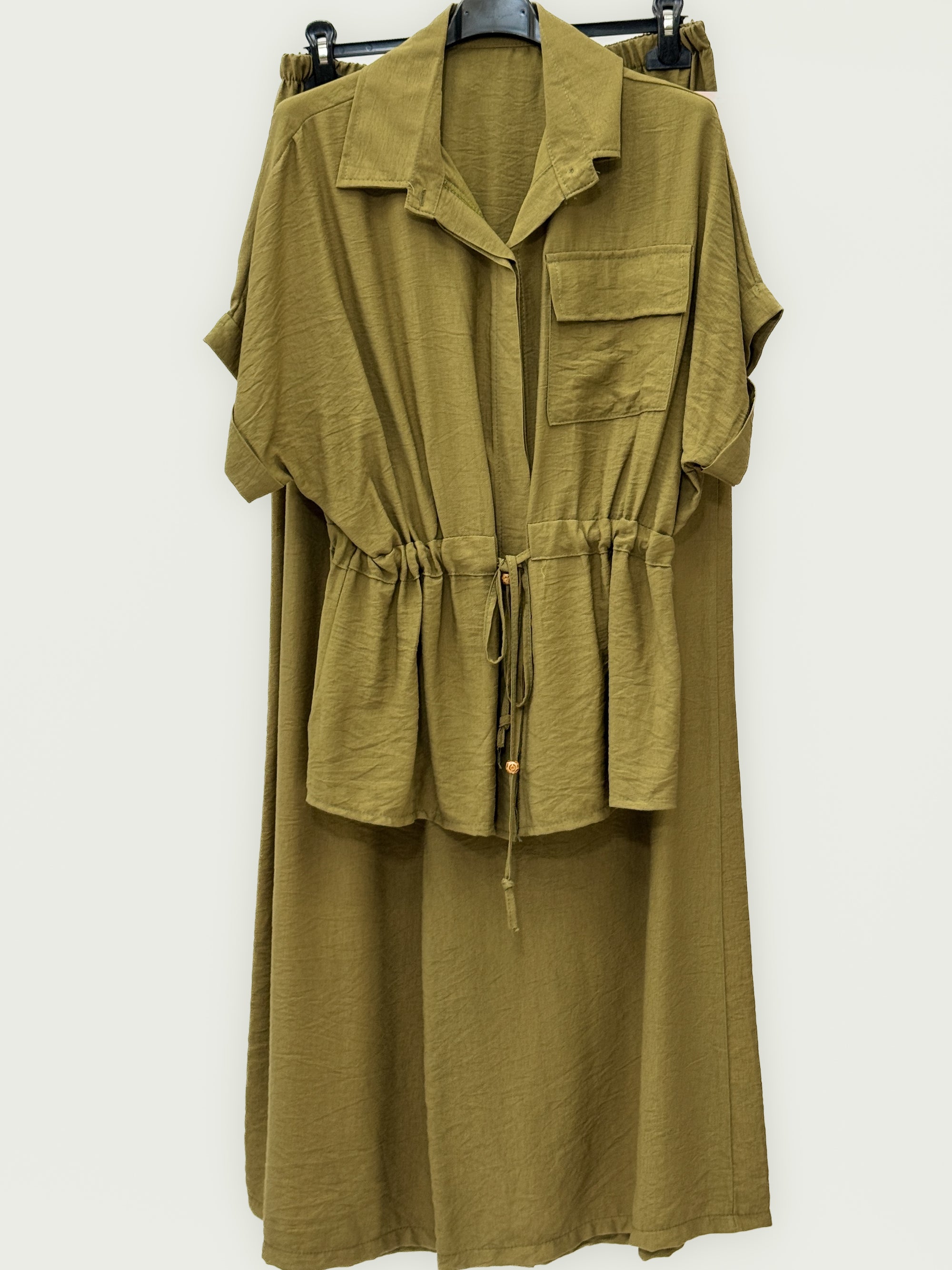 Completo Camicia con Coulisse e Pantalone Palazzo