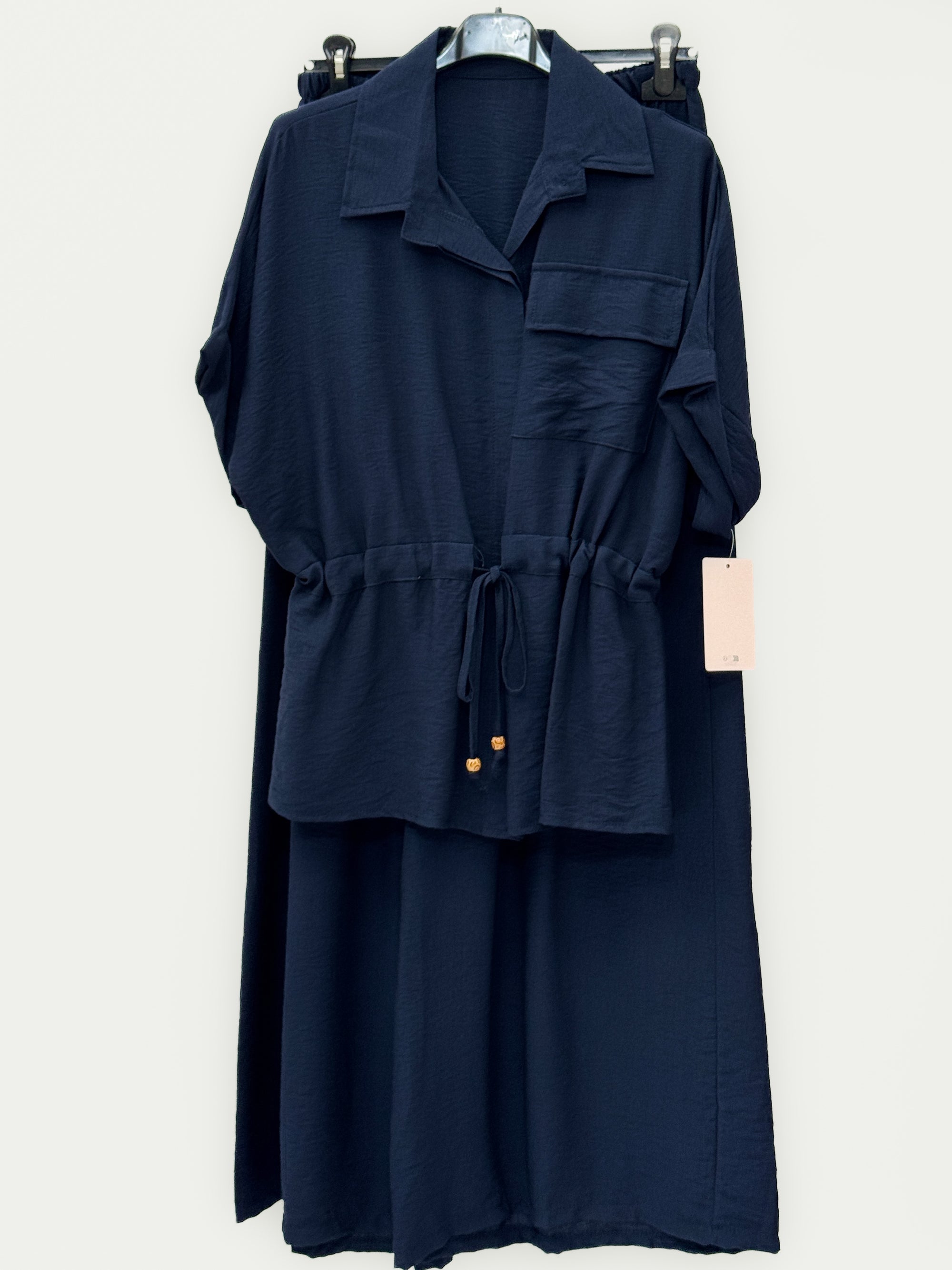 Completo Camicia con Coulisse e Pantalone Palazzo