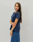 T-shirt pizzo sangallo