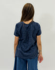 T-shirt pizzo sangallo