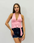 Top con scollo V