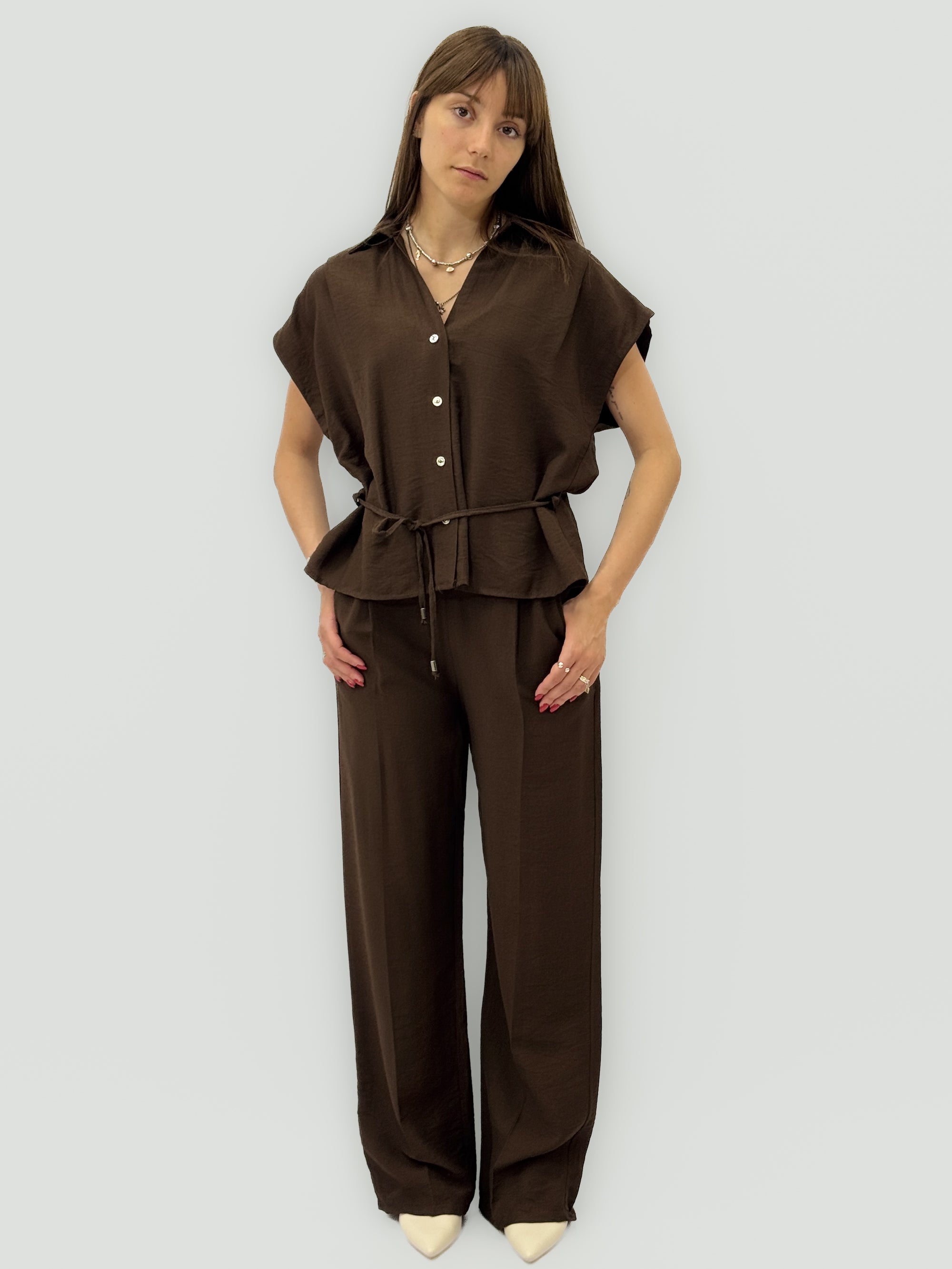 Completo con Camicia e Pantalone Palazzo
