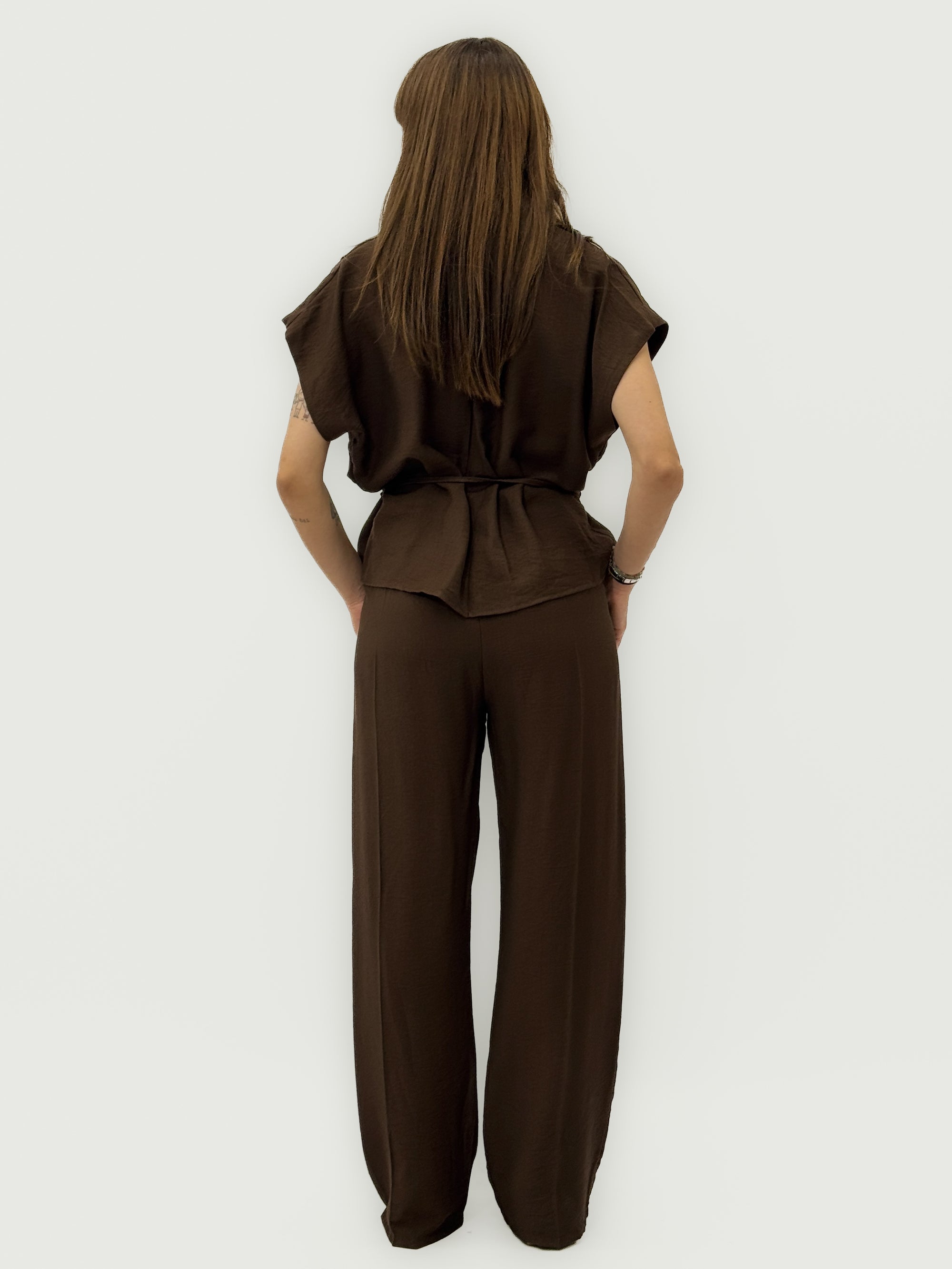 Completo con Camicia e Pantalone Palazzo