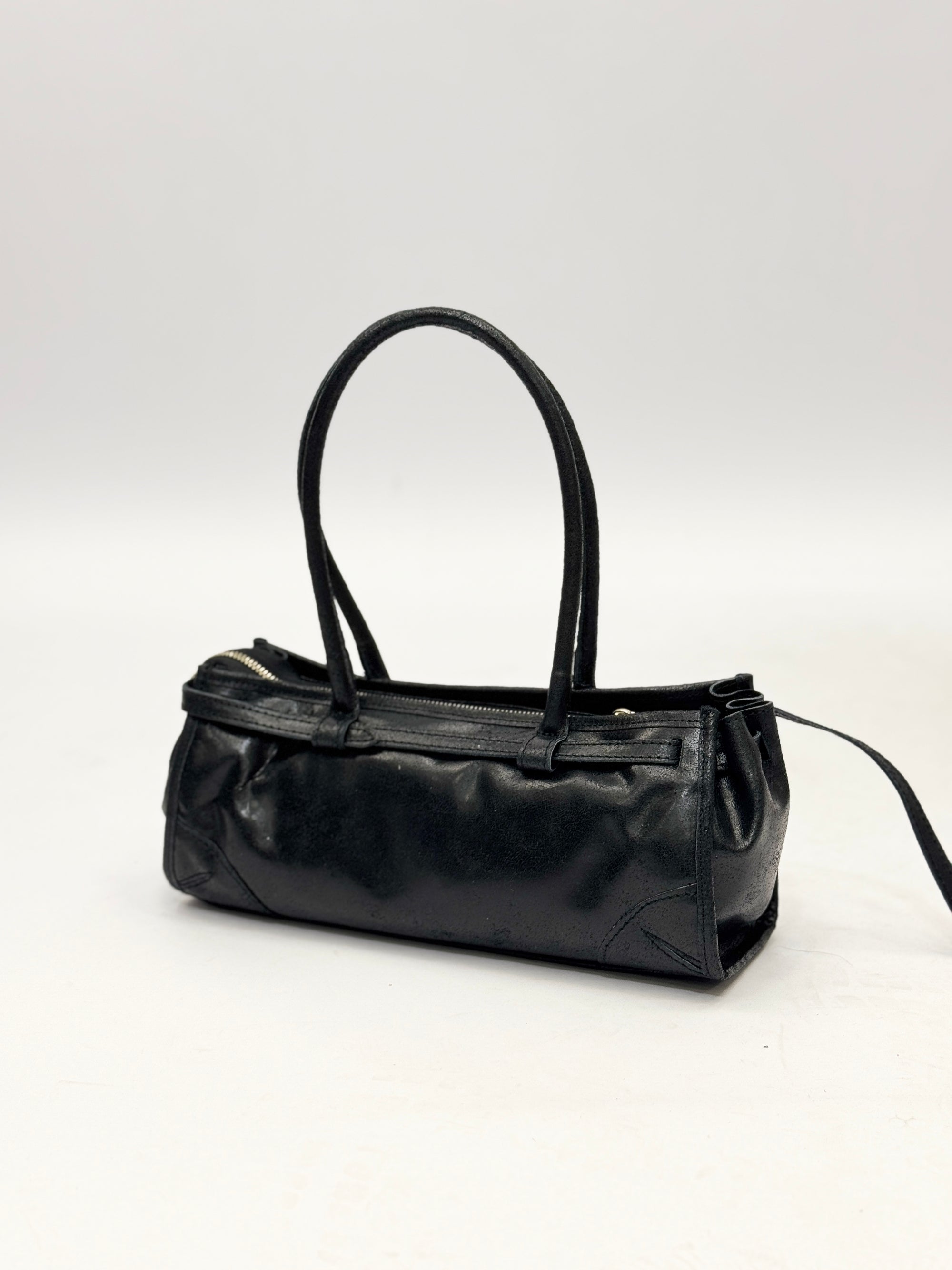 Borsa vera pelle con manico