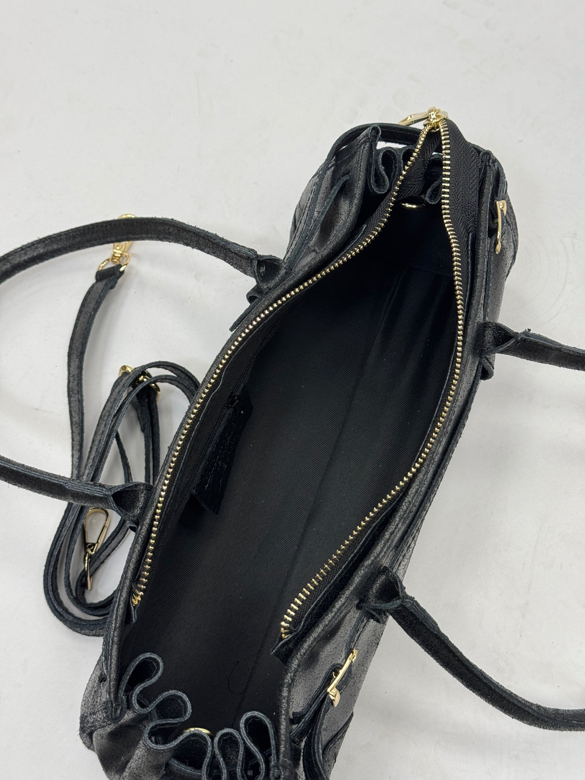 Borsa vera pelle con manico