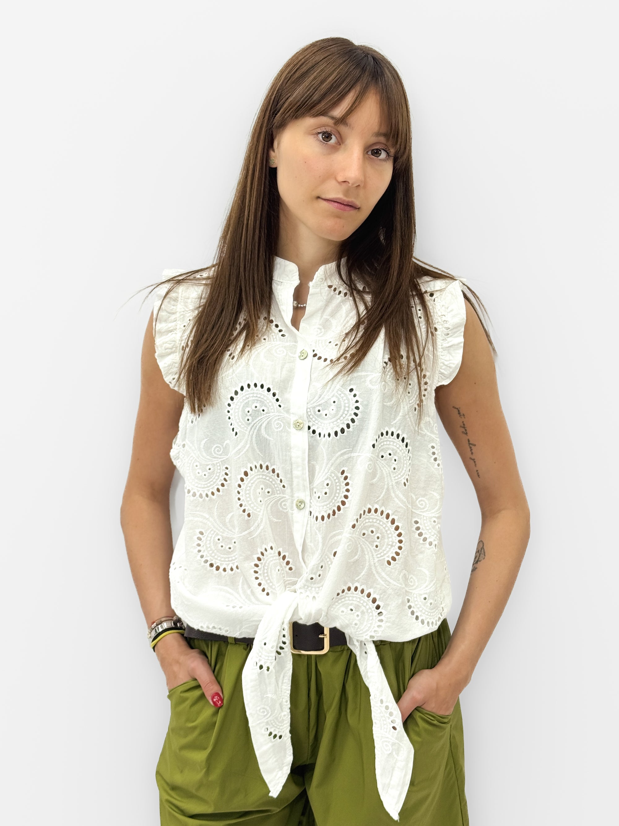 Camicia Sangallo con Nodo