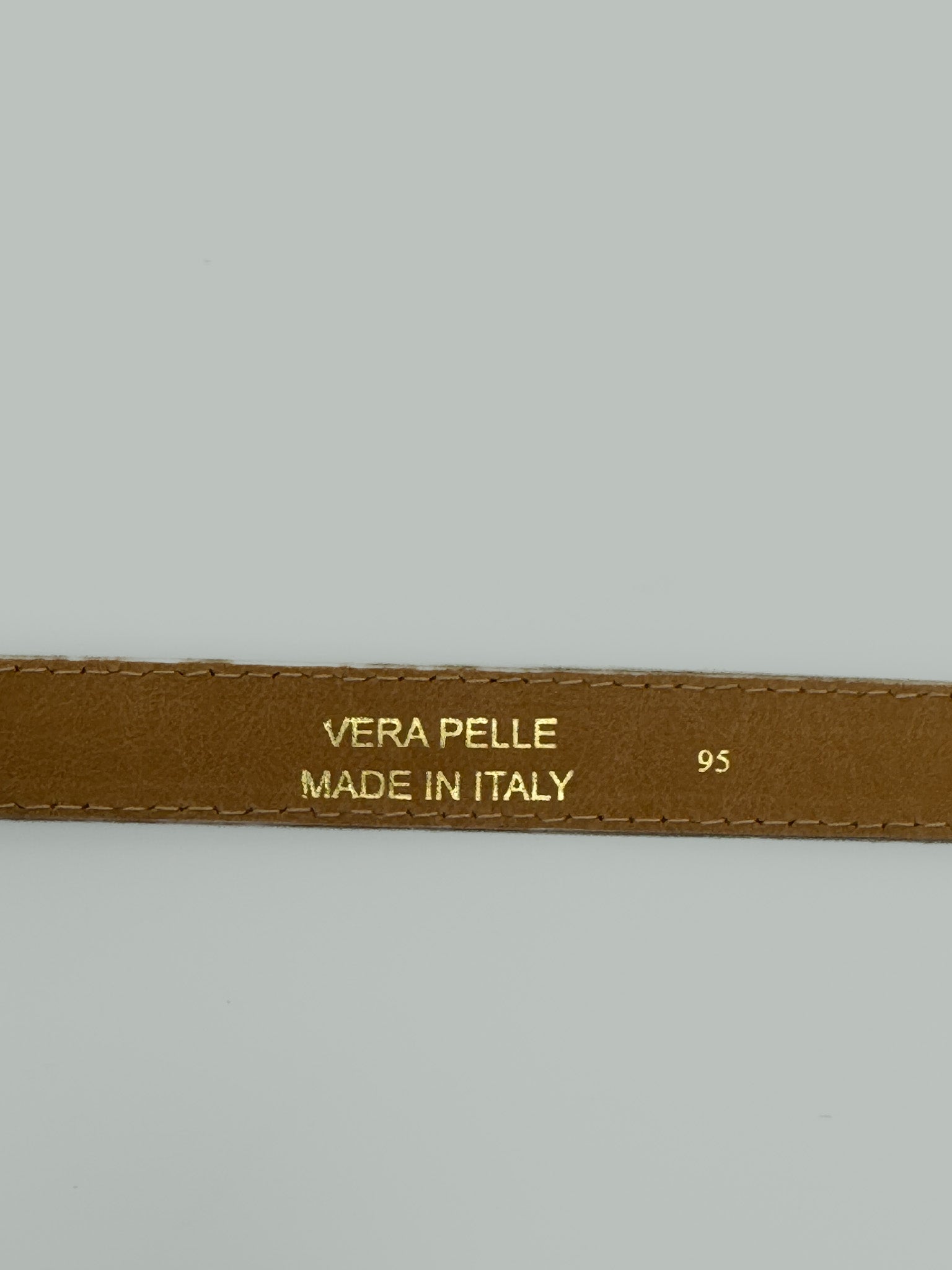 Cintura vera pelle con gancio