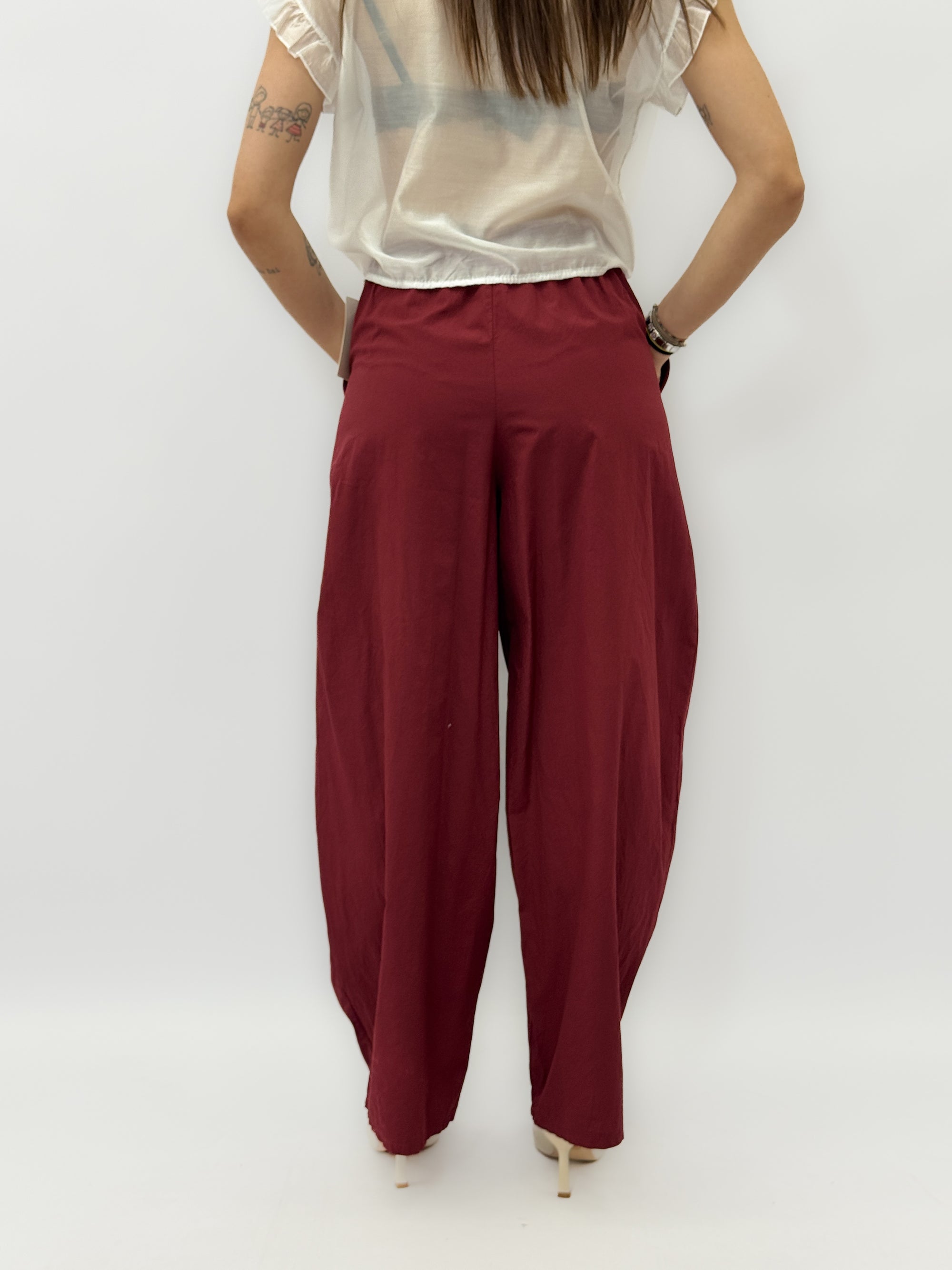 Pantalone In Cotone Balloon con Coulisse