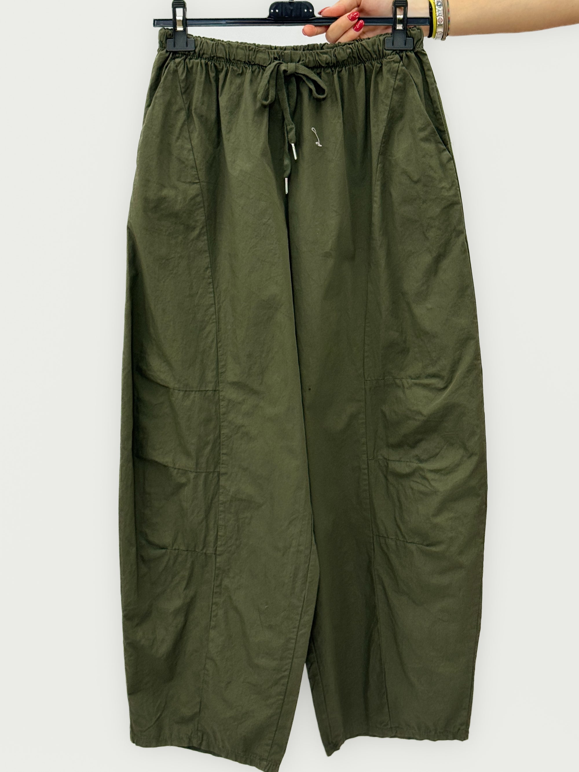 Pantalone In Cotone Balloon con Coulisse