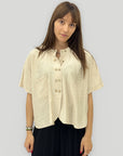 Camicia con Bottoni Gioiello