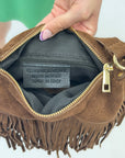 Borsa a secchiello vera pelle