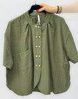 Camicia con Bottoni Gioiello