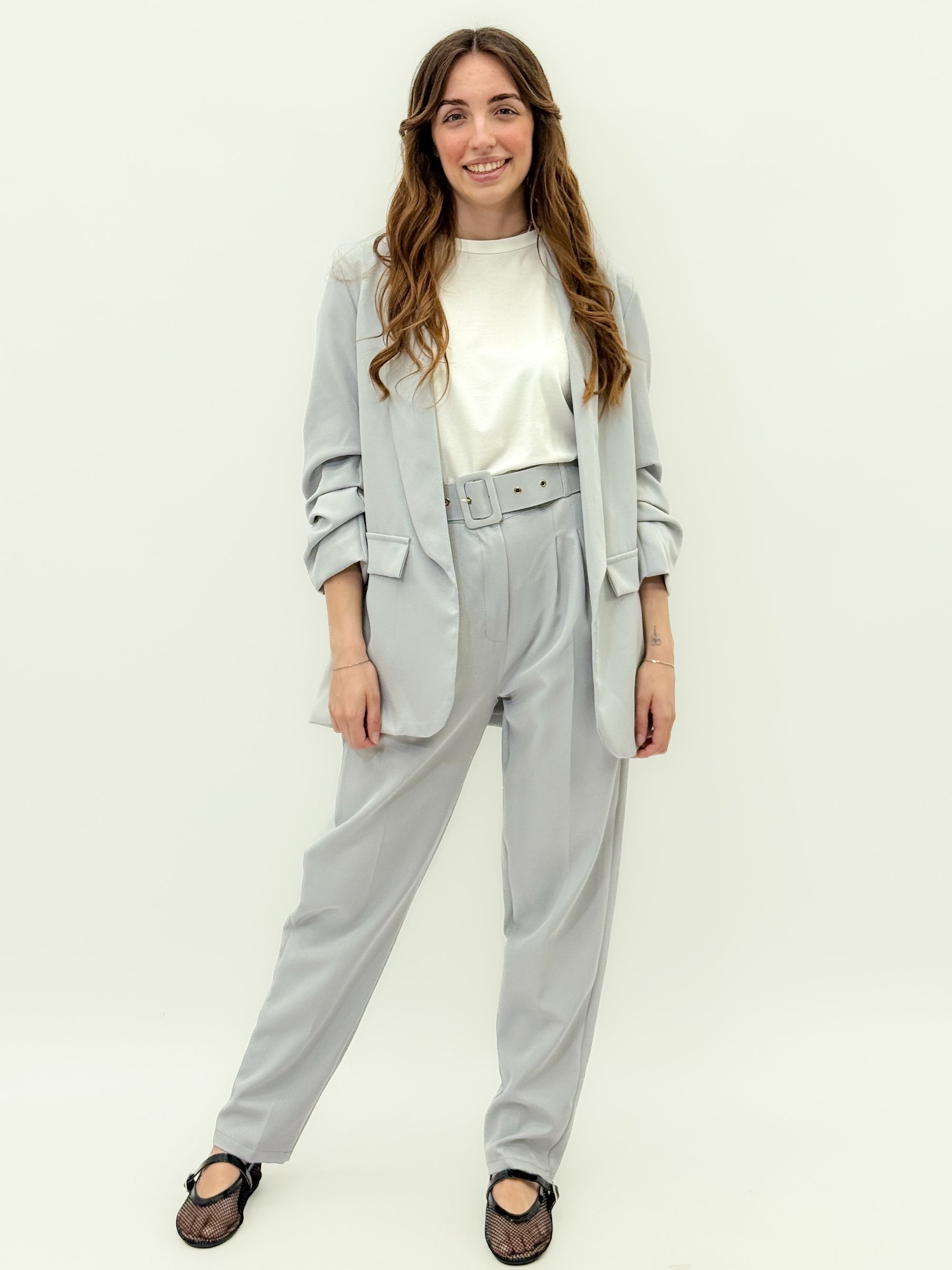 Completo Donna con Blazer e Pantalone con Cintura