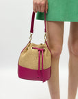 Borsa secchiello vera pelle
