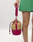 Borsa secchiello vera pelle