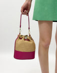 Borsa secchiello vera pelle