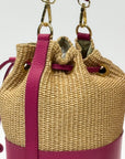 Borsa secchiello vera pelle
