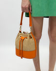 Borsa secchiello vera pelle