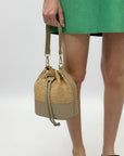 Borsa secchiello vera pelle