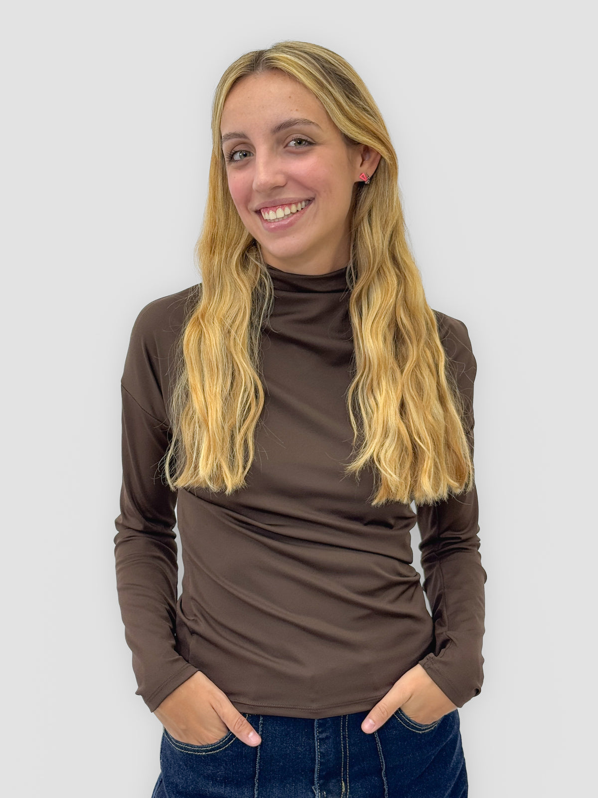 Maglia basic drappegiato