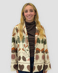 Blazer Fantasia Botanica Cuori Made in Italy