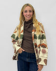 Blazer Fantasia Botanica Cuori Made in Italy