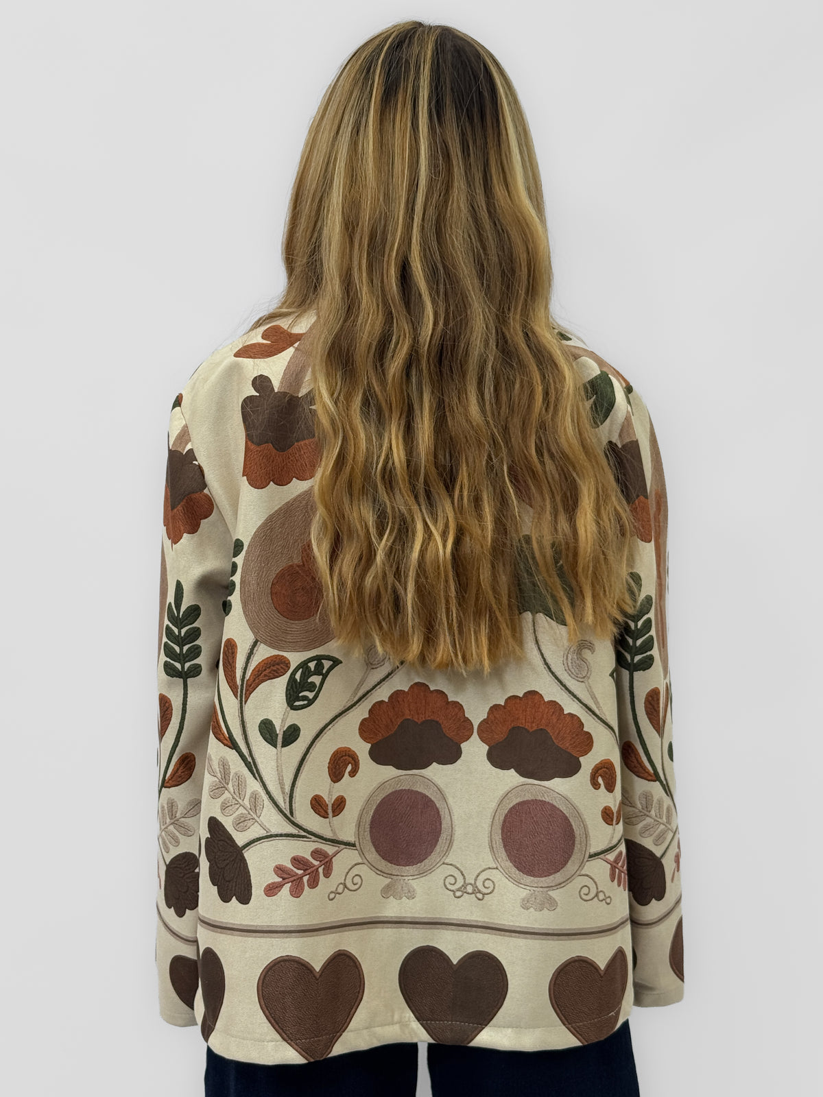 Blazer Fantasia Botanica Cuori Made in Italy