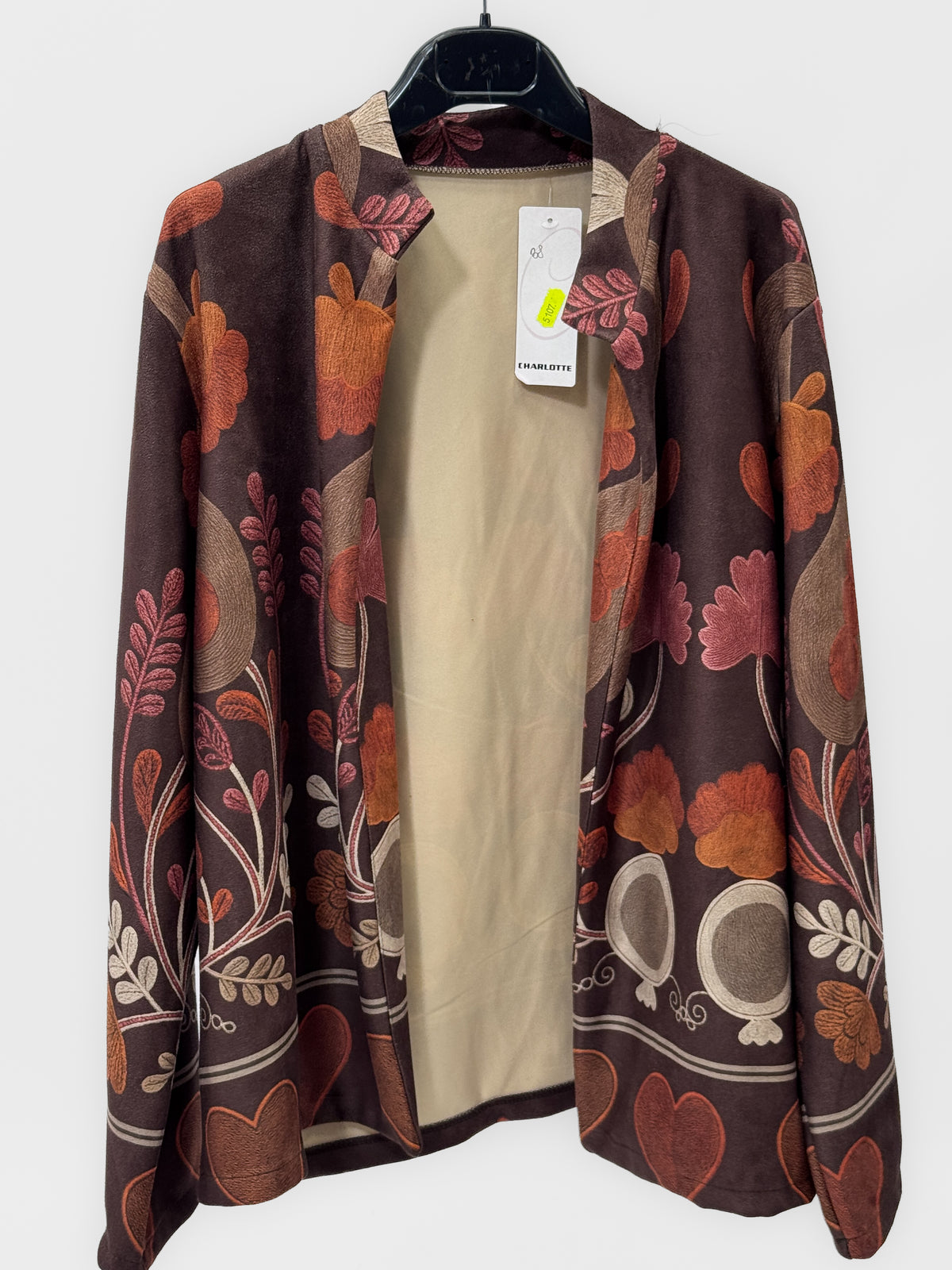 Blazer Fantasia Botanica Cuori Made in Italy
