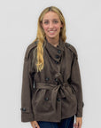 Giacca trench suede scamosciato - Made in Italy