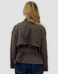 Giacca trench suede scamosciato - Made in Italy