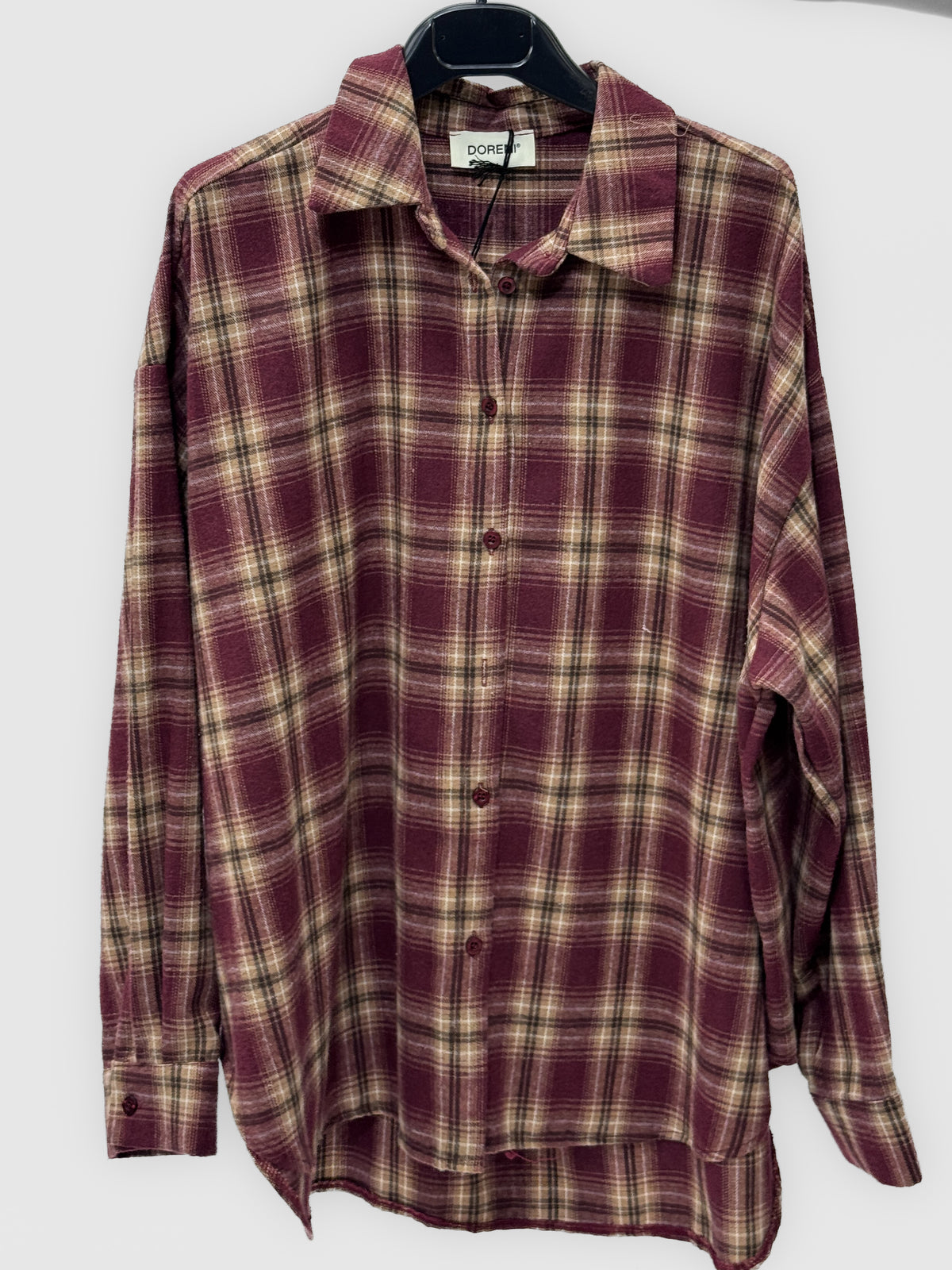 Camicia Oversize a Quadri Made in Italy