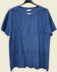 T-shirt sangallo con ricami floreali