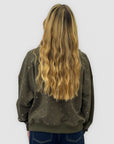 Felpa donna oversize con strass