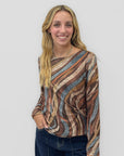 Maglia Fantasia Onde Made in Italy