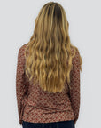 Maglia Fantasia con Drappeggio Laterale Made in Italy