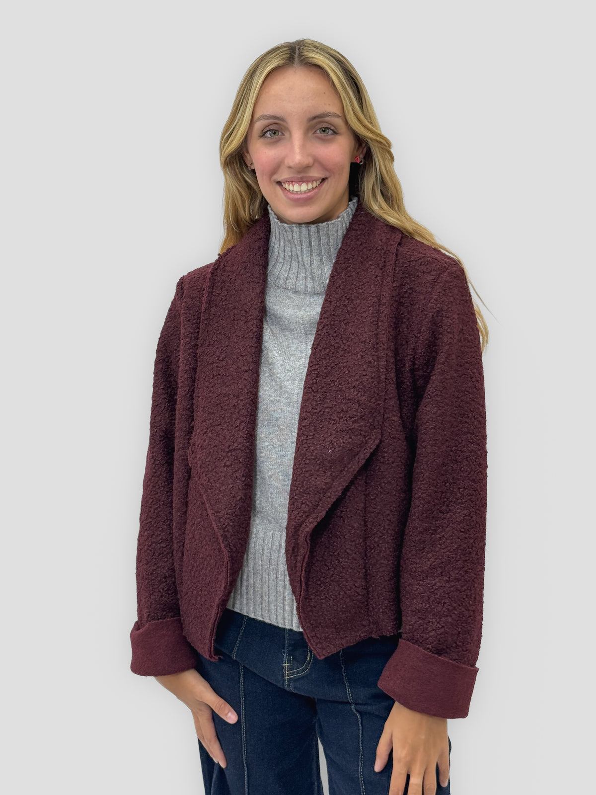 Giacca Morbida Bouclé Made in Italy