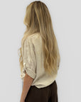 Camicia in Lino con Bottoni e Piega Frontale
