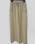 Pantaloni Palazzo in 100% Lino