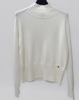 Maglione donna dolcevita corto in misto viscosa