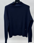 Maglione donna dolcevita corto in misto viscosa