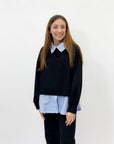 Maglia morbida con colletto