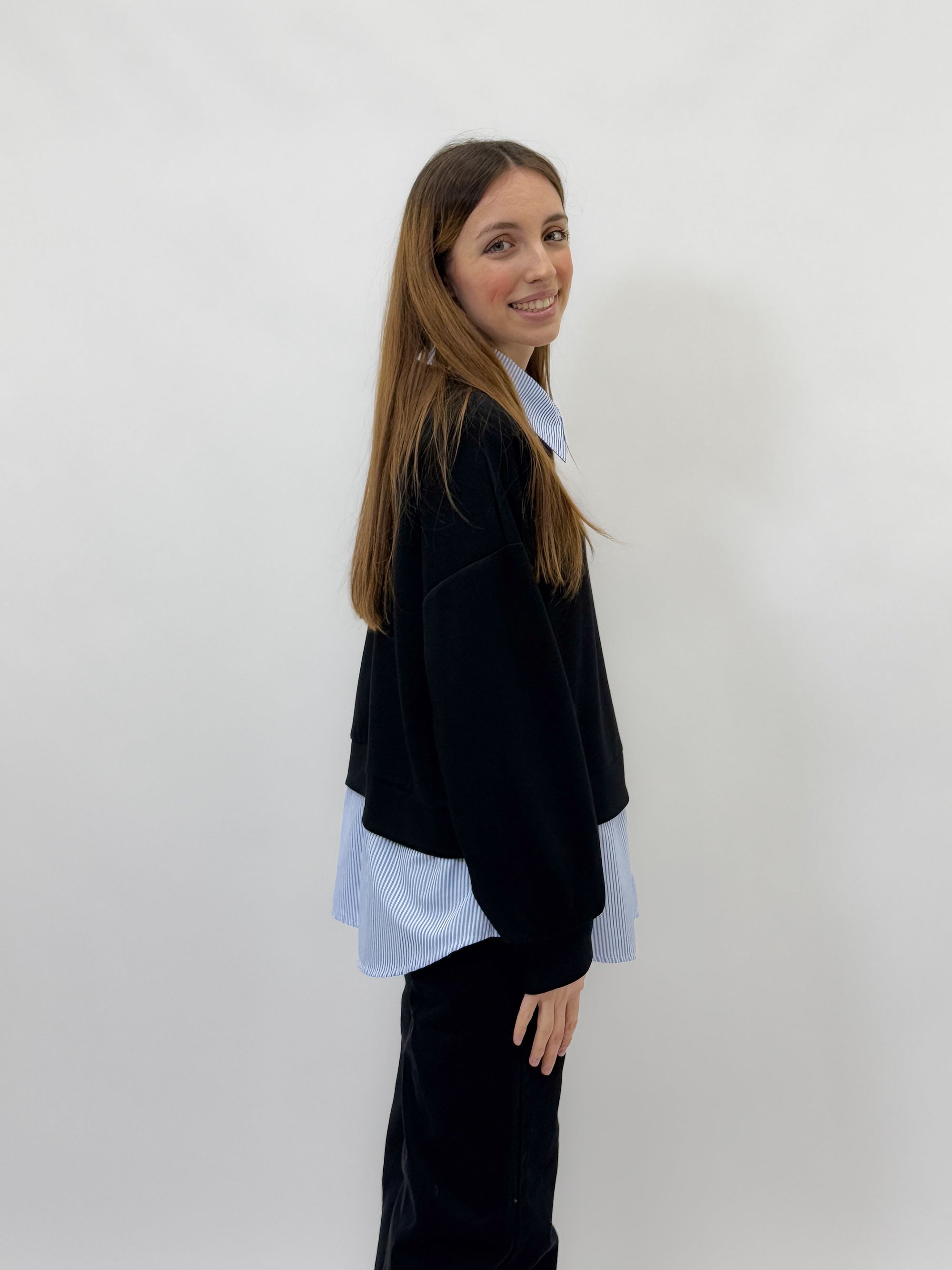 Maglia morbida con colletto